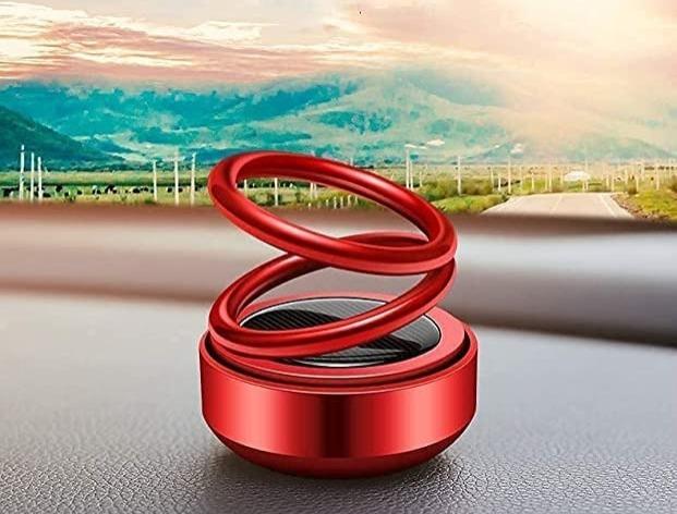 Car/Room Air Organic Freshener- Solar Power Rotation