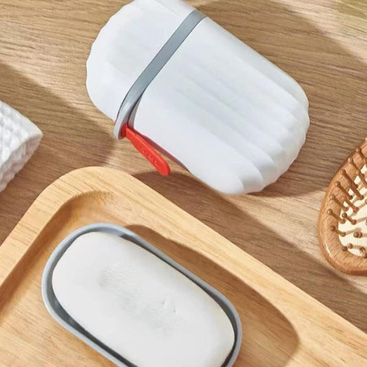 Stylish Soap Box with Secure Seal for Travel, Bathroom, Camping ,Sabudani (1 Pc)