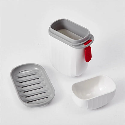 Stylish Soap Box with Secure Seal for Travel, Bathroom, Camping ,Sabudani (1 Pc)