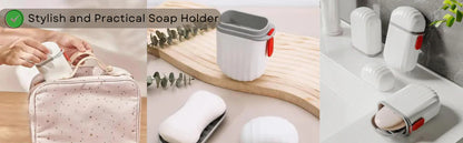 Stylish Soap Box with Secure Seal for Travel, Bathroom, Camping ,Sabudani (1 Pc)